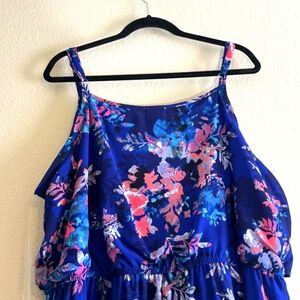Almost Famous Blue Floral Dress